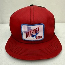 Vintage All Tex Seed Trucker Hat USA Made Mesh Snapback Texas READ