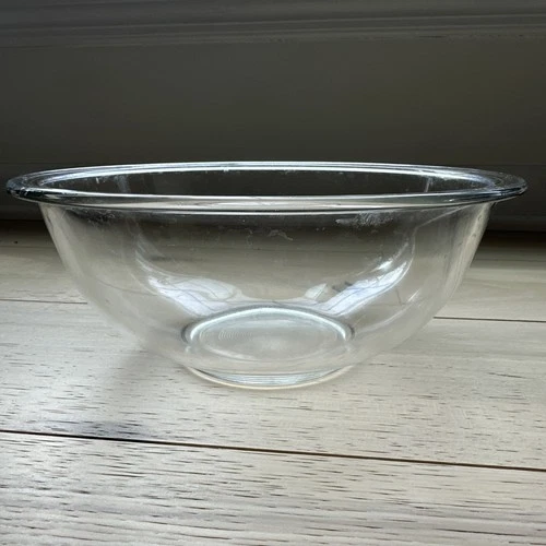 Vintage PYREX #325 Clear Glass Mixing Bowl 2.5L Made in USA Corning New York