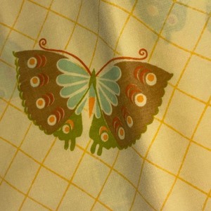 NEW Vtg Lady Pepperell FULL DOUBLE Fitted Flat Sheet Set Pillow Cases Butterfly