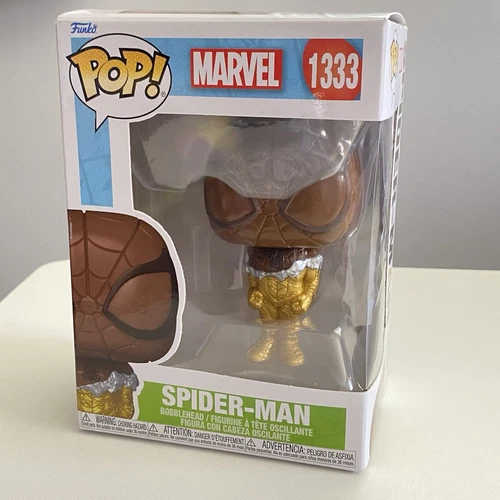 Funko Pop Easter Spiderman Chocolate Bar Bobblehead Marvel New 1333