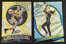 Seattle Storm 2022 Panini Revolution Lot - Magbegor /99 & Bird SUPERNOVA Fractal