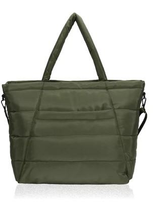 NEW Alexis Bendel Unisex Shaconne Olive Green Large Nylon Tote Bag