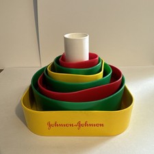 Vintage Johnson & Johnson Playpath Fitting Forms Child Development Stacking Toy