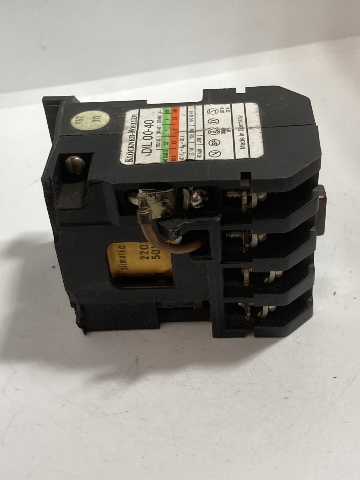 KLOCKNER-MOELLER DIL00-40 CONTACTOR 220V 50HZ