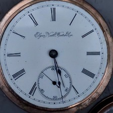 Antique National Elgin 20 Year Case As Is Running Nice Pocket Watch 18 Size