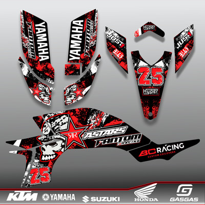 Yamaha YFZ 450 graphics kit 2003 2004 2005 2006 2007 2008 stickers decals kit