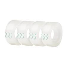 4 Rolls Transparent Clear Tape Refills for Dispenser, Sturdy Tape Not Easily