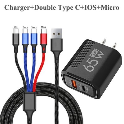 4 in 1 Fast USB Charging Cable Universal Multi Function Cell Phone Charger Cord