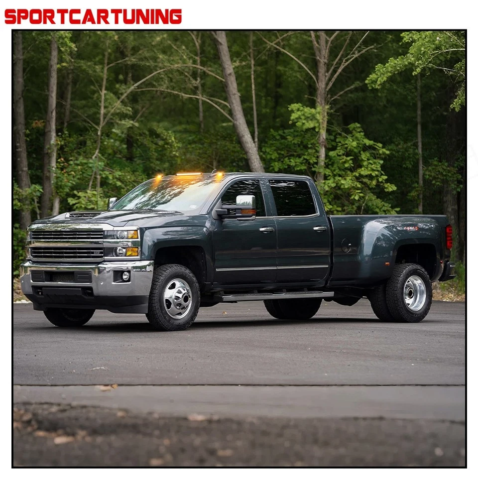 Светодиодные габаритные огни для крыши с желтой кабиной для Chevy Silverado GMC 2500HD 3500HD 2015-2019 годов выпуска - Изображение 3 из 4