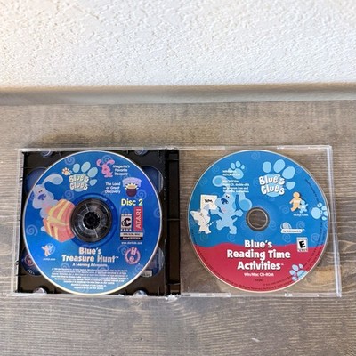 Blue s Clues PC Game Lot Treasure Hunt + Reading Time Win/Mac CD-ROM
