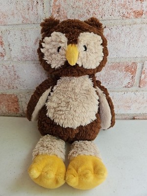 Mary Meyer Owl Marshmallow Zoo Plush Brown Tan Stuffed Animal Toy 13'' 