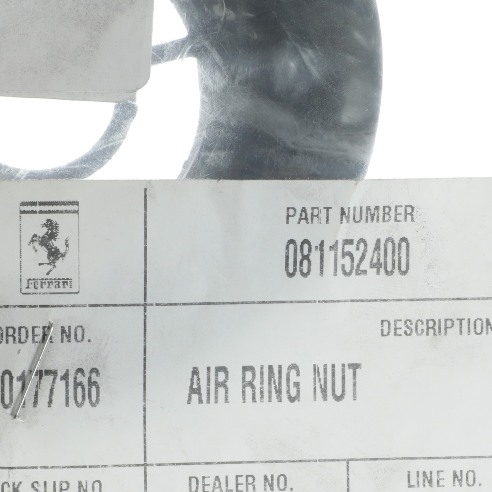 GENUINE Ferrari California 2012-14 Interior Air Duct Connector Ring Nut 81152400