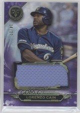 2019 Topps Triple Threads Single Jumbo Relics Amethyst 24/27 Lorenzo Cain 0c6