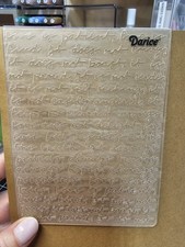 Darice Embossing Folder Script Background 1 CORINTHIANS 13 LOVE CHAPTER