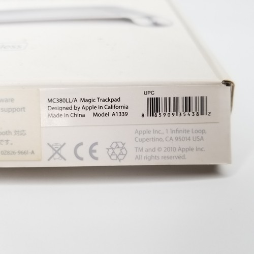 Apple Magic Trackpad - White A1339 MC380LL/A Wireless Bluetooth EUC - Bild 2 von 4