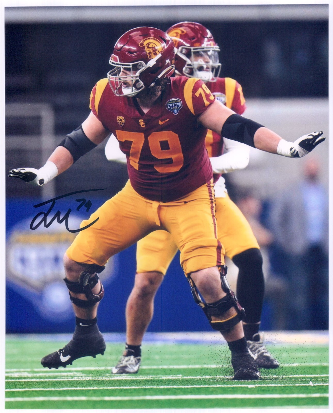 JONAH MONHEIM - Signed/Autographed - SOUTHERN CAL SC TROJANS USC 8x10 Photo COA
