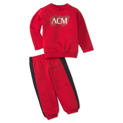PUMA AC MILAN FOOTBALL CORE BABY JOGGER FELPA GIROCOLLO CON PANTALONE KID |  eBay