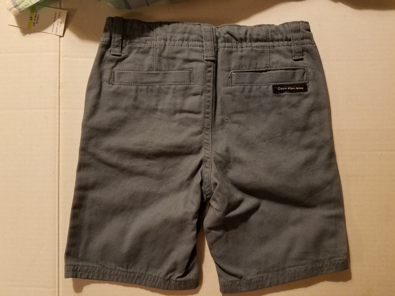 Calvin Klien Jean Infant & Toddler Short & Button Up Top Size 3T 4T   NWT image 4