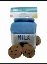 Zippy Paws Milk and Cookies Burrow Dog Toy