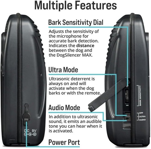Dog Silencer® MAX No Shock Dog Trainer Ultrasonic Anti-Bark Up To 300 ft - 第 3/7 張圖片