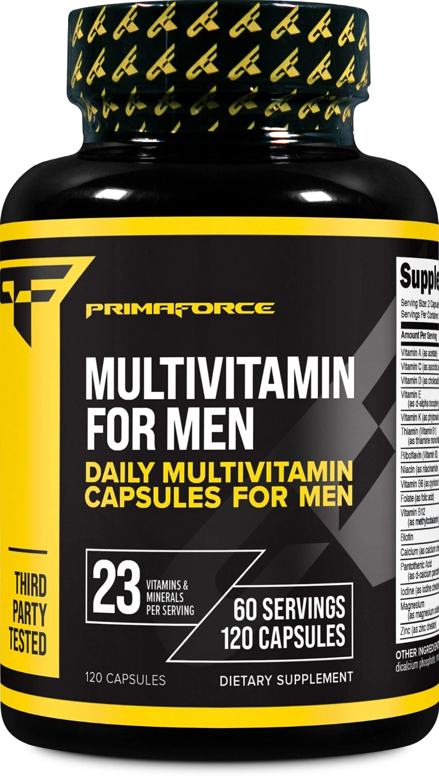 primaforce multivitamin for men bottle
