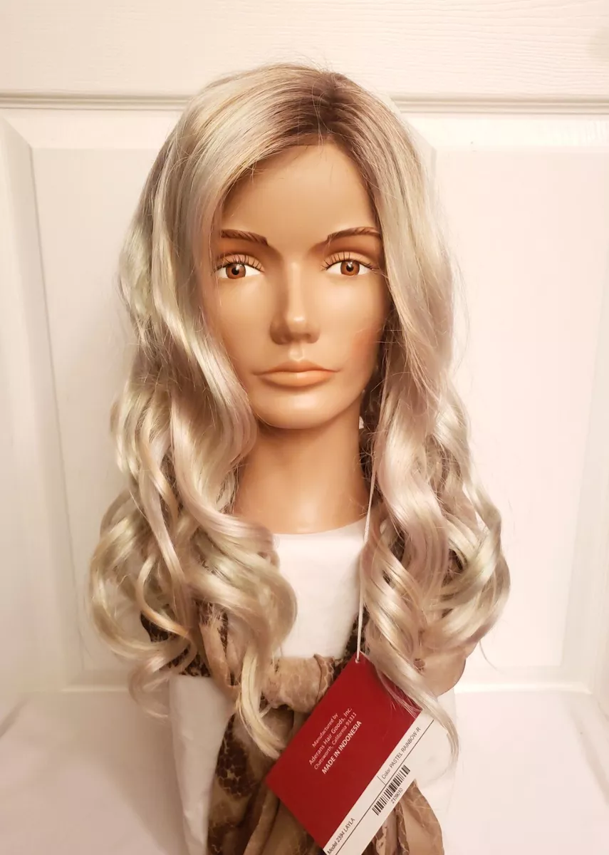 Layla by Rene Of Paris Synthetic Wig in Pastel Rainbow R Lace