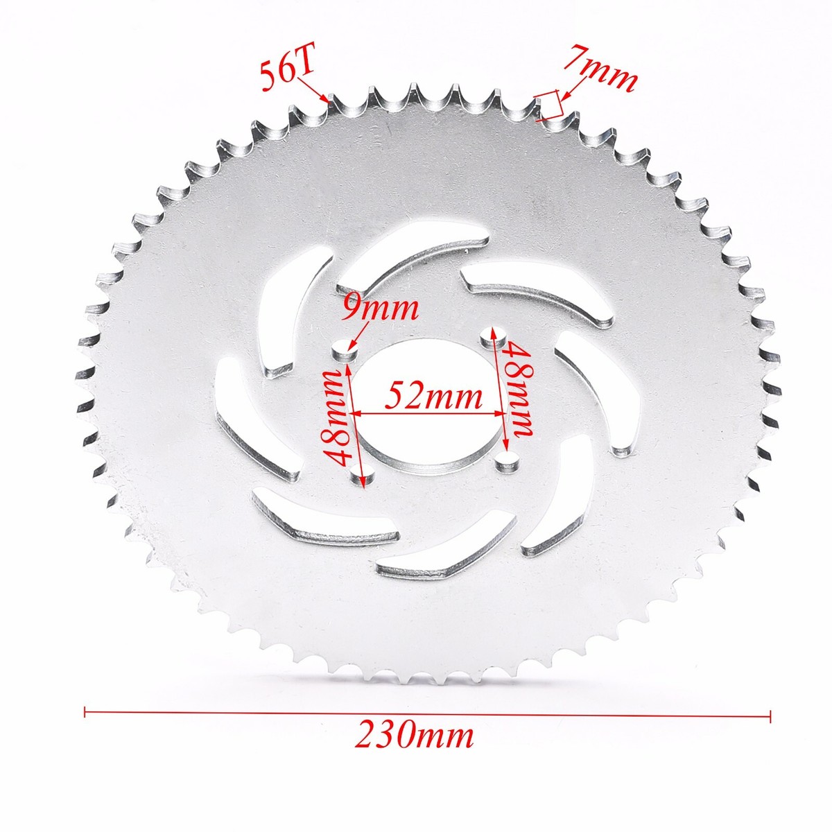 DESCENTE - たろたろ Rear Sprocket 428 Chain 56T 52mm For Pit Dirt Bike SSR