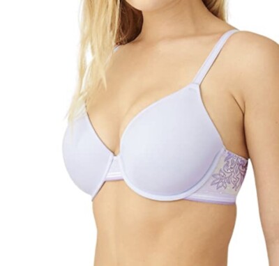 Wacoal Women's Net Effect Contour Bra In Purple Heather Multi size 36DD NEW