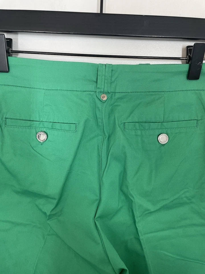 Pantalones chinos ajustados Nautica para mujer mezcla de algodón verde talla 8 Foto 4 de 4
