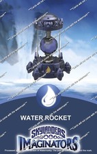 Skylanders Imaginators Water Rocket Creation Crystal NFC Card FACTORY RESET
