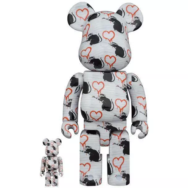 BE@RBRICK LOVE RAT 100% u0026 400%-