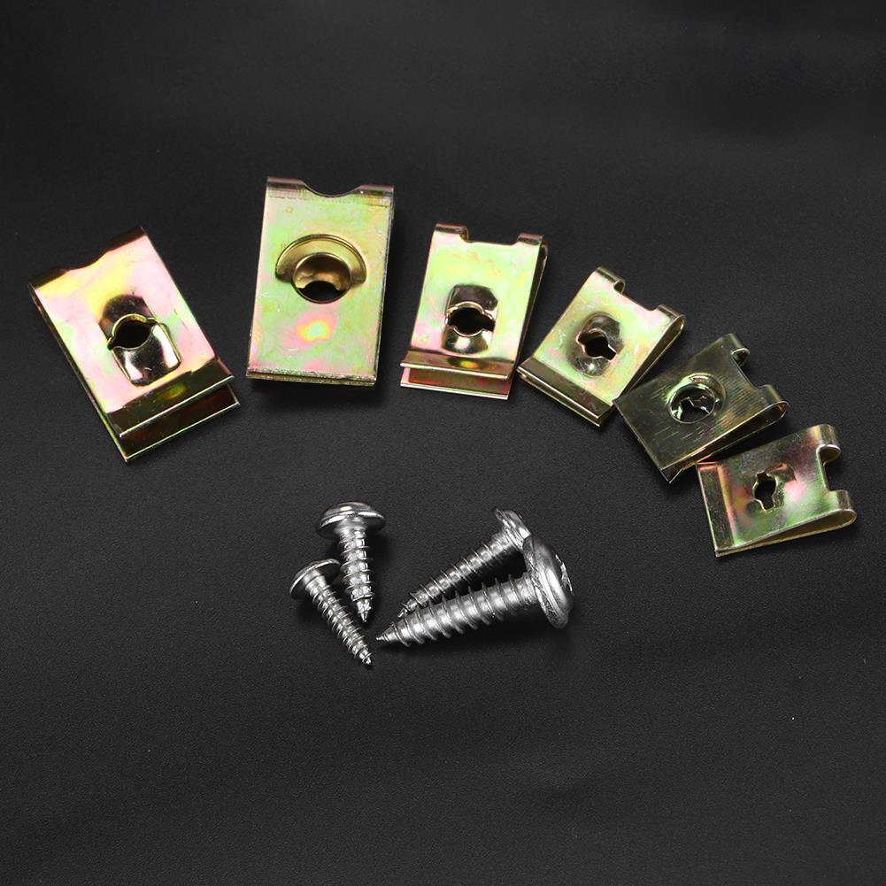 Car Interior Trim Fasteners Assortment with Stainless Steel Screws 6 8 10 12