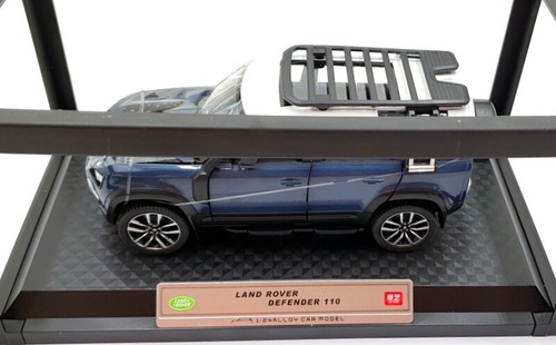 QY Toys 1/24 Scale Diecast Q2002A - Land Rover Defender 110 - Dark Blue/White - Photo 5/8