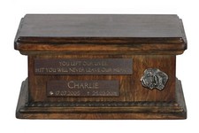 Griffon Vendéen - Urne Pour Cendres De Chien Avec Relief, Modèle Bas, Art Dog DE