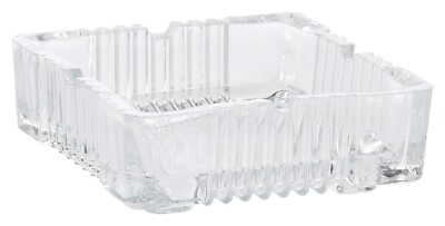 Aschenbecher Tischaschenbecher Transparent Glas 10 x 10 cm