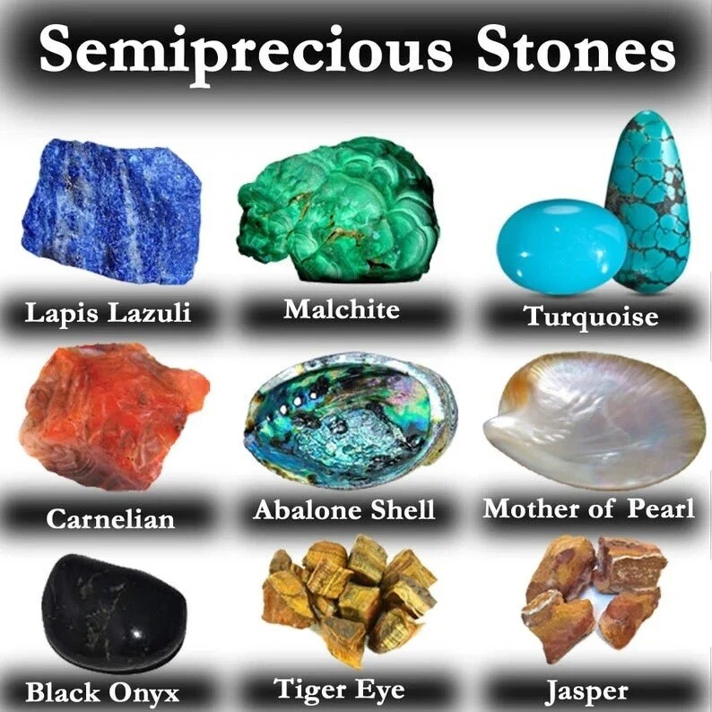 Malachite Stone Top Mirror Frame, Gemstone Inlay Mirror Frame, Mirror