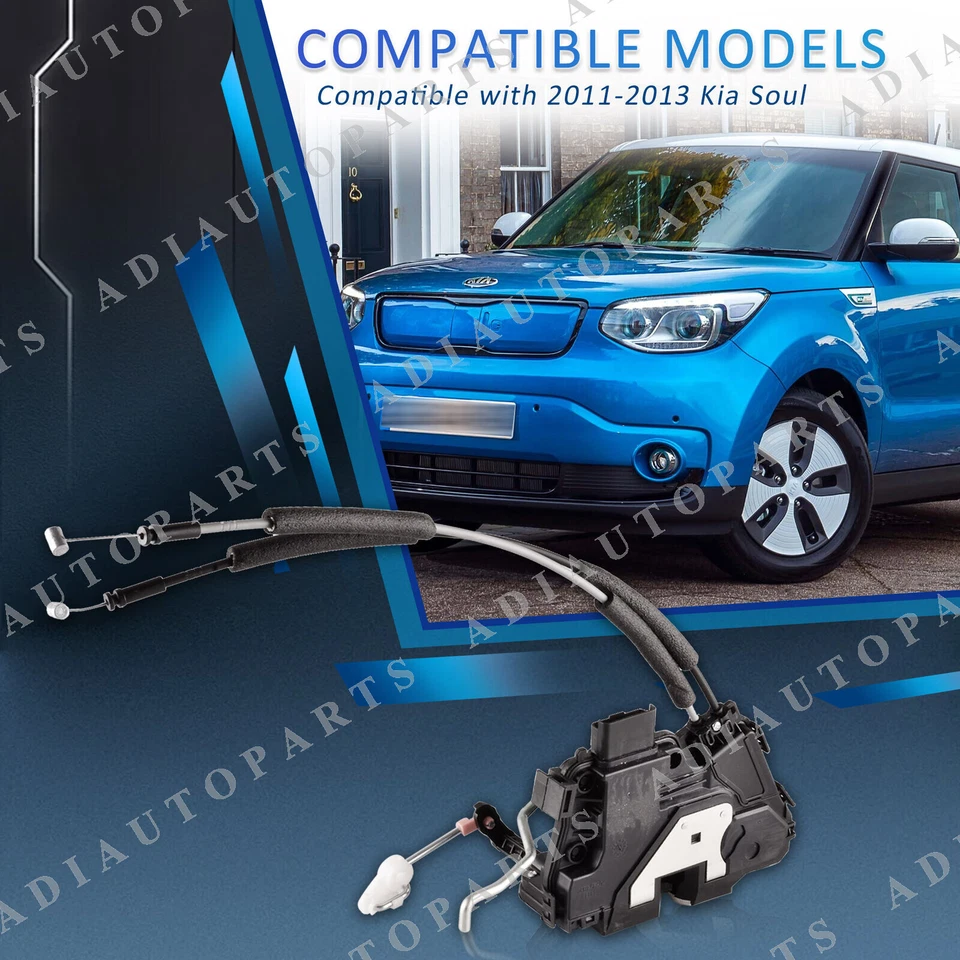 Front Left Driver Side Door Lock Latch Actuator fit Kia Soul 2011-2013 - Image 3 of 4