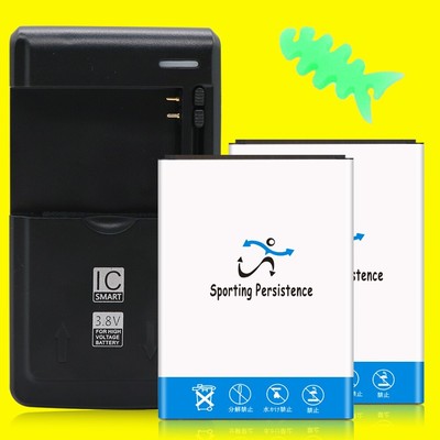 High-Performance 2x 5170mAh Battery Charger Winder f Samsung Galaxy S4 mini R890