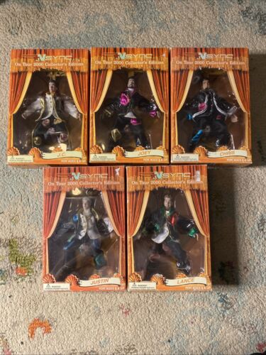 NSYNC Complete Marionette Dolls Set Of 5 On Tour 2000 Collector’s Edition 6 1/2”