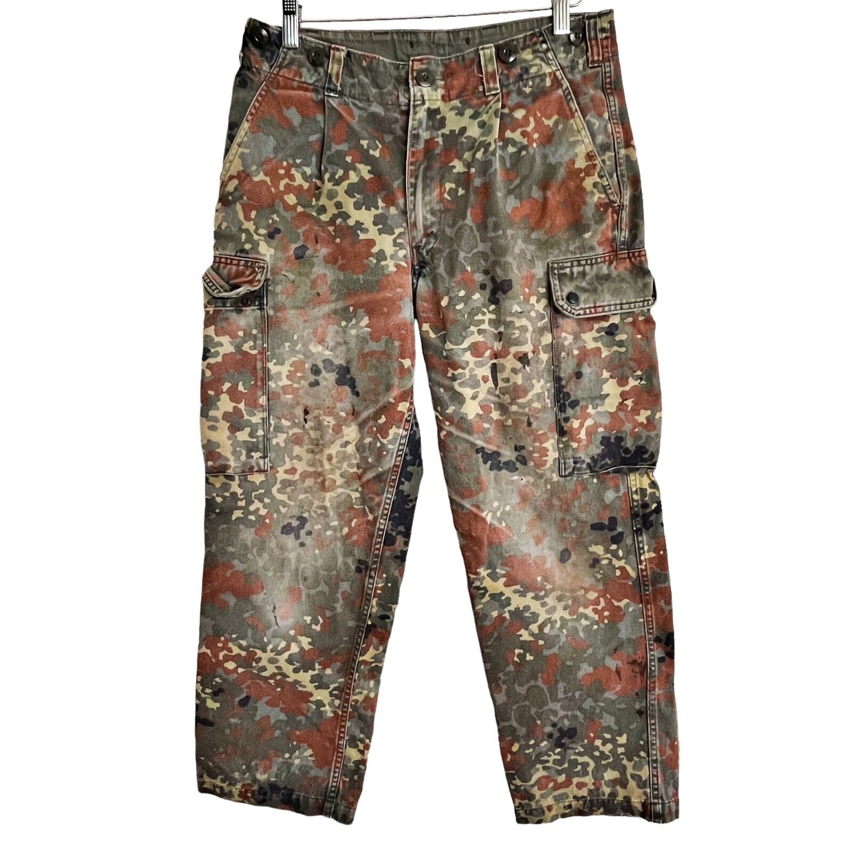 VTG 1997 GE SPEKON German Military Camo Cargo Pants Size 32
