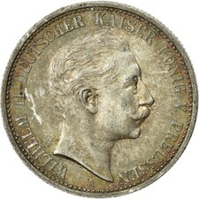 [#472658] Coin, German States, PRUSSIA, Wilhelm II, 2 Mark, 1905, Berlin, AU(55-