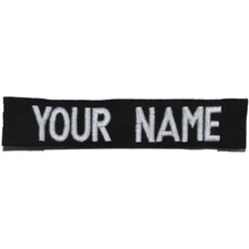 Custom RipStop Name Tape - Black