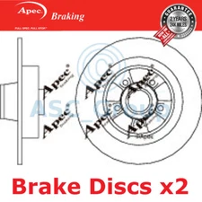 2x Apec Braking 300mm Solid EO Quality Replacement Brake Discs (Pair) DSK2825