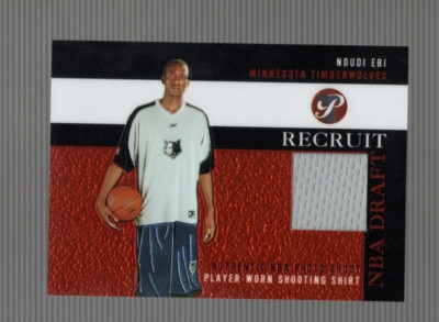 2003-04 TOPPS PRISTINE NDUDI EBI #PR-NE ROOKIE JERSEY RECRUIT