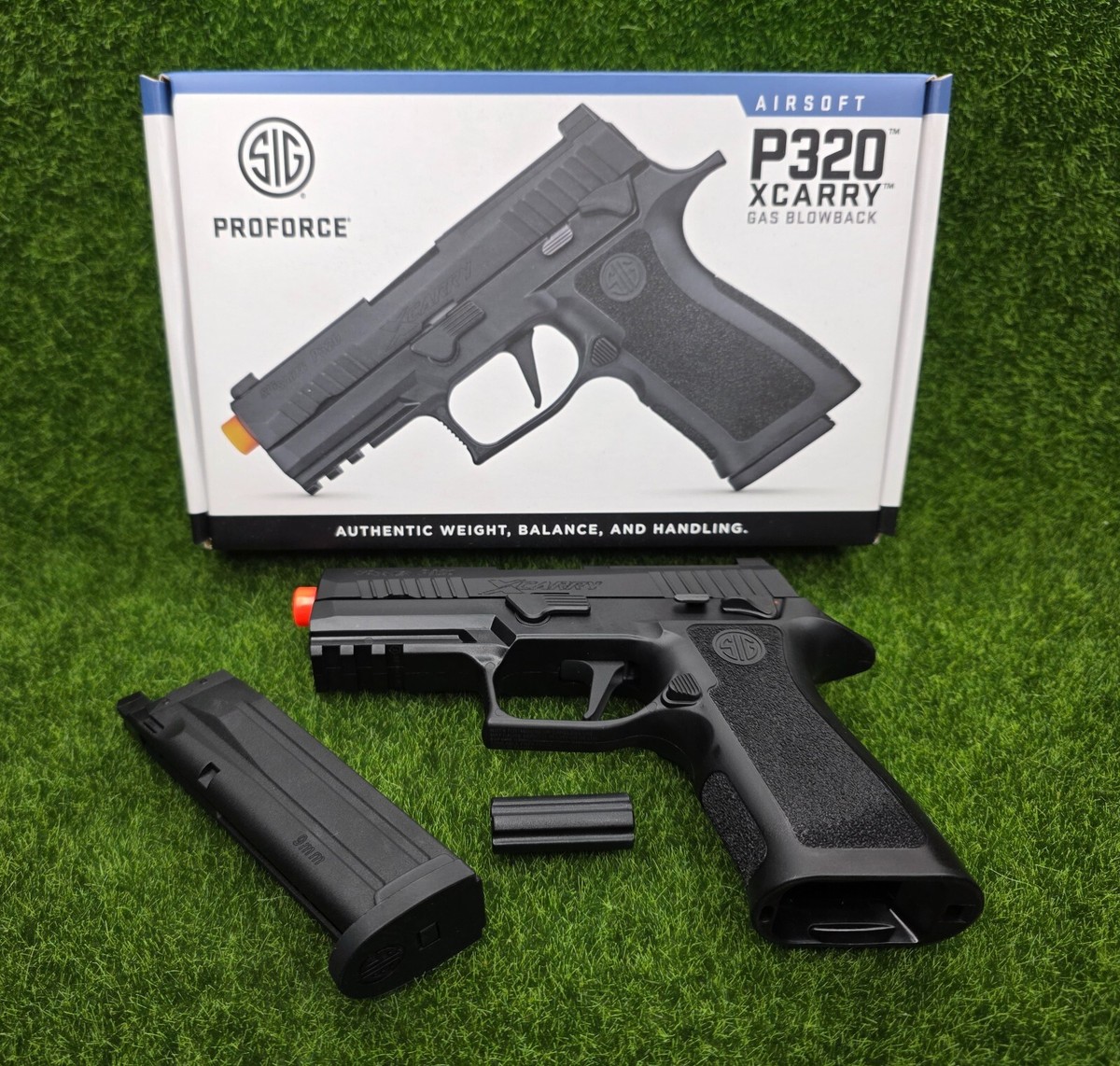 Sig ProForce P320 XCARRY Semi-Auto 6mm BB Airsoft Gun Green Gas