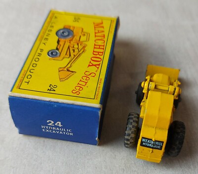 Pelleteuse Matchbox 24-b Weatherill Hydraulic Excavator - Miniature Boîte D'origine
