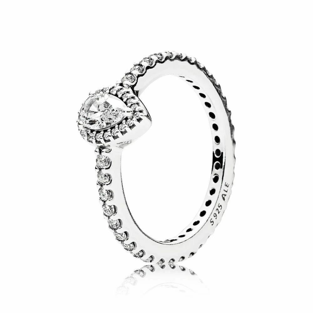 Pandora ring radiant teardrop shop sterling silver