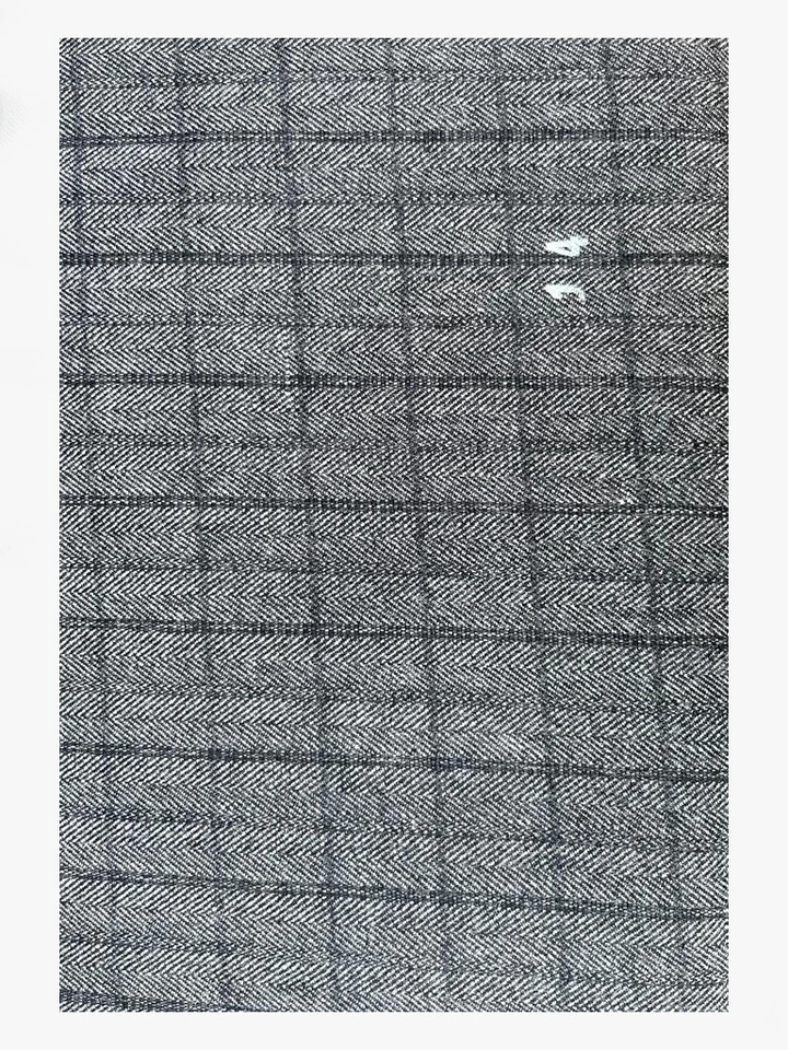 Tela de tweed de lana a cuadros espiga tejido de lana de larga duración espiga suave Foto 2 de 4
