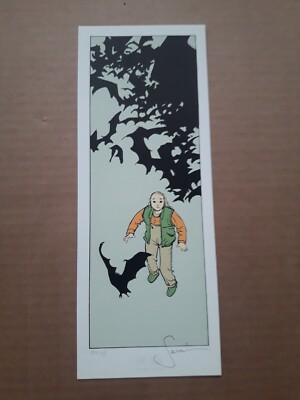 ex libris numbered 22/175 and signed by Servain SILOE size 12 x 30 cm approx