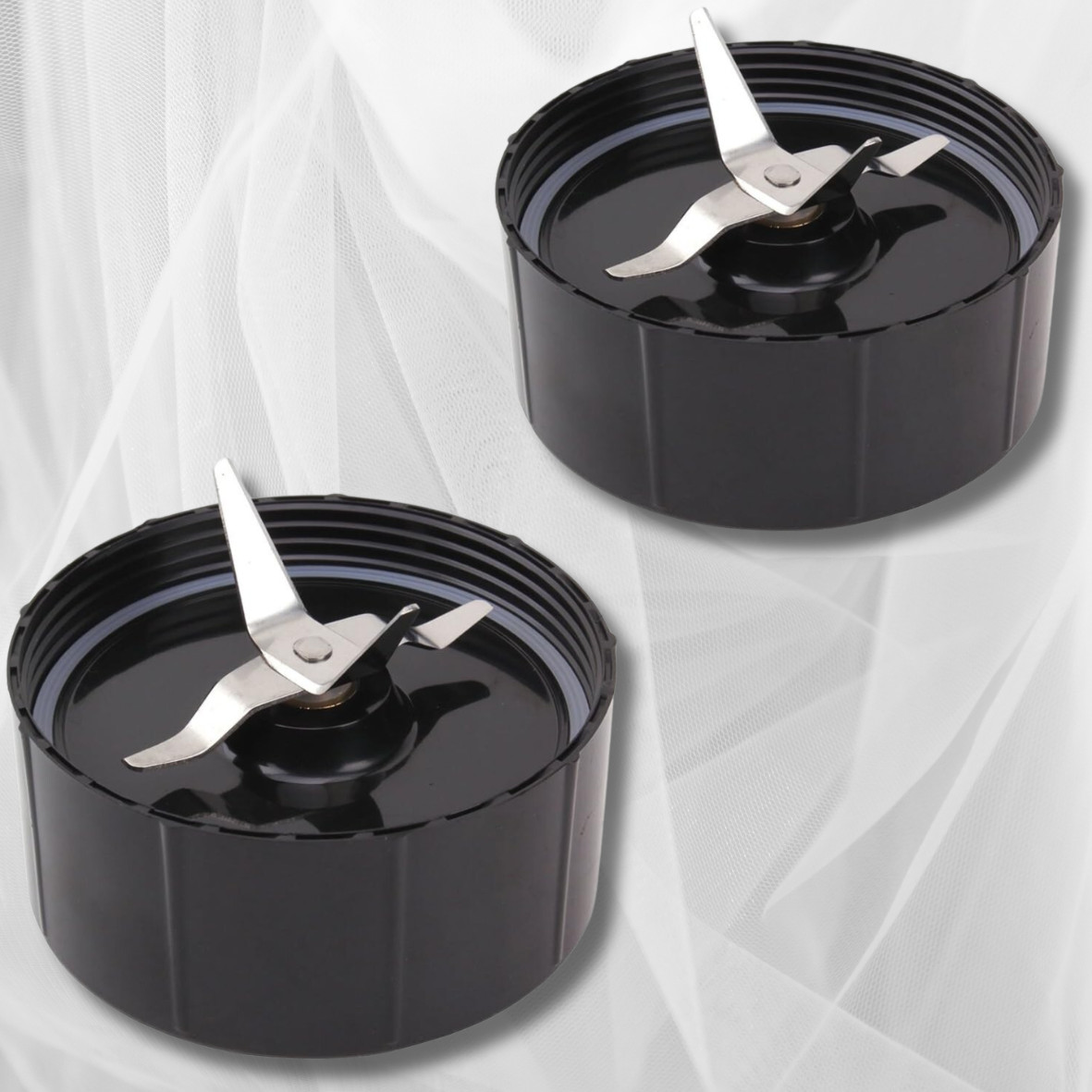 2-Pack Cross Blade With Gasket For Magic Bullet Blender MB-1